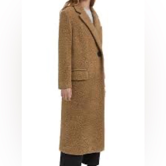 NWOT Luxurious BIMBA Y LOLA long textured coat size Small - Picture 4 of 7